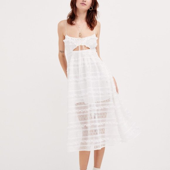 ❌SOLD❌For Love & Lemons Cameron Midi Dress - Picture 1 of 13